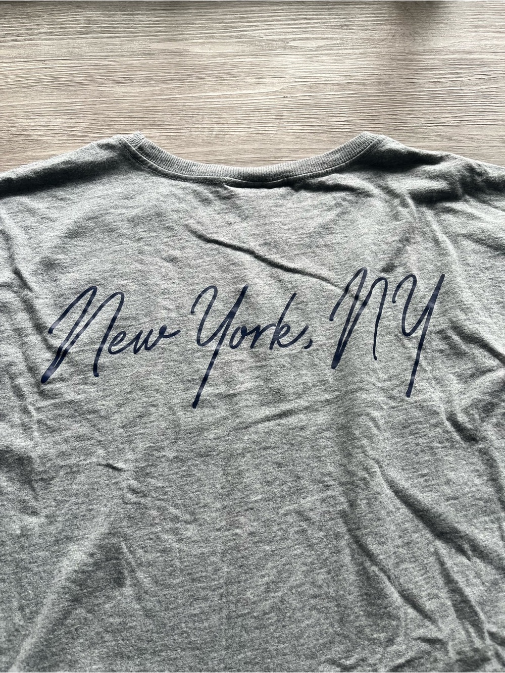 New York Yankees T-shirt Mens Mitchell & Ness Grey Hometown Vintage Logo Sz XL - Picture 7 of 10